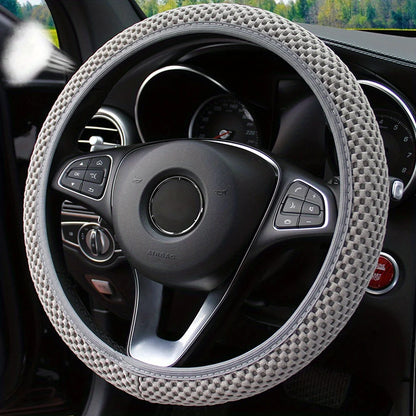 Coprivolante per auto in rete tridimensionale traspirante senza anello interno. Diametro 36-38 cm.