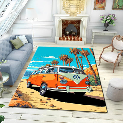 Tappeto decorativo da pavimento con motivo automobile, 4 dimensioni, 22 motivi/immagini.