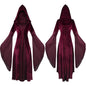 Costume per carnevale/cosplay/halloween, medievale / rinascimentale / gotico con cappuccio. Mistero e ambientazione dal passato.