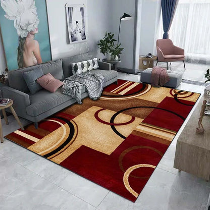 Tappeto decorativo da pavimento con motivo geometrico scuro 5 dimensioni, 17 motivi/immagini.