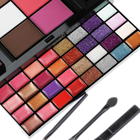🎨 Palette Ombretti Multi-Colore in Polvere Pressata da 40/74/78 colori– Alta Pigmentazione, Lunga Durata & Impermeabile. Kit di cosmetici alla moda per il trucco.💖
