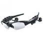 Occhiali con cuffie stereo antirumore, wireless con microfono. Da sole, per guida, ciclismo, sport.