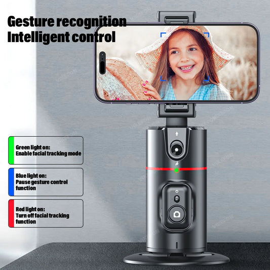 Nuovo stabilizzatore cardanico integrato con rotazione a 360 gradi, con telecomando per fotografia con movimento, rilevamento del viso.