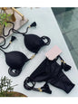 Costume da bagno da donna. Set 2 Pezzi a triangolo, chiusura a lacci regolabile, asciugatura rapida, non si restringe.