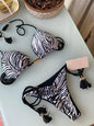 Costume da bagno da donna. Set 2 Pezzi a triangolo, chiusura a lacci regolabile, asciugatura rapida, non si restringe.