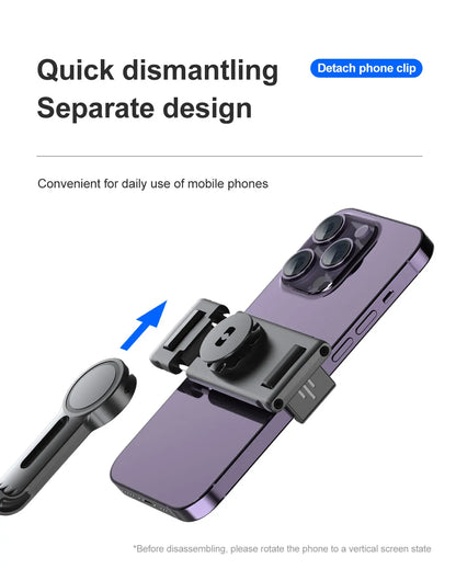 Nuovo stabilizzatore cardanico integrato con rotazione a 360 gradi, con telecomando per fotografia con movimento, rilevamento del viso.