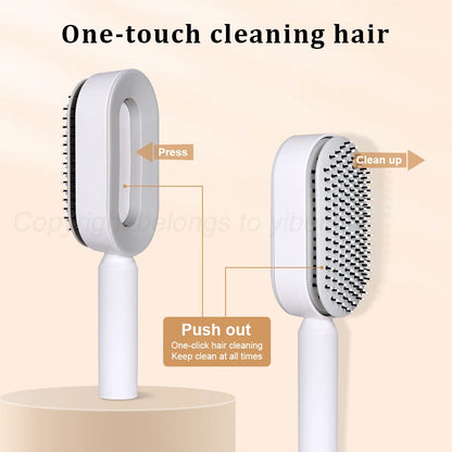 Spazzola per capelli districante, autopulente per massaggio con cuscino d'aria per massaggio del cuoio capelluto. Strumenti per lo styling
