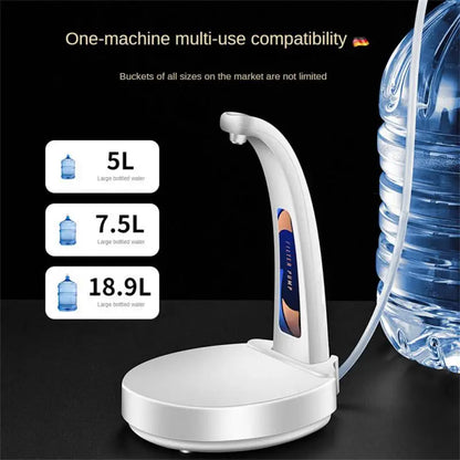Pompa distributore elettrico d'acqua per boccione da cucina, da ufficio, per esterno.