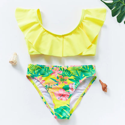 Costume Da Bagno “Bichini” da Bambina. Design Moderno, in Tante Colorazioni, Comodo, Traspirante.