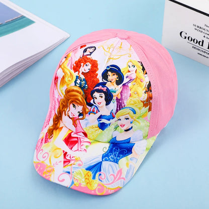 Cappello primavera/estate per bambino/a con immagini a scelta cartoni animati. Protezione a 360° in cotone traspirante.