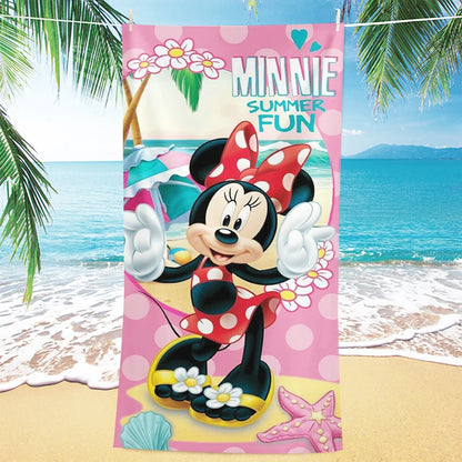 Asciugamano per bambine con immagini cartone animato “Minnie”.  Varie immagini misure a scelta.