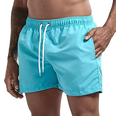 Costume Da Bagno Da Uomo Stile a Pantaloncino con Tasche. Colori Vivaci. e Design Moderno, Traspirante e Robusto.