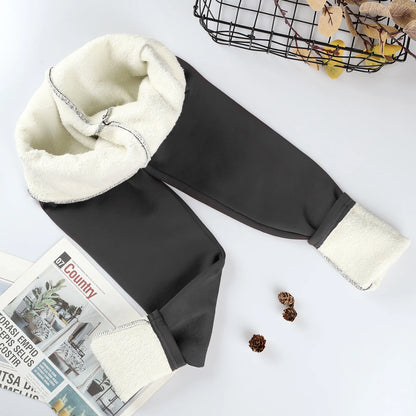Leggins da donna invernali con imbottitura in pile. Sportivi/casual.