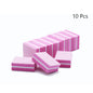 Carta vetrata per Manicure, grana 100/180. Set da 10-25 o 50 pezzi Mini buffer per nail art professionale.