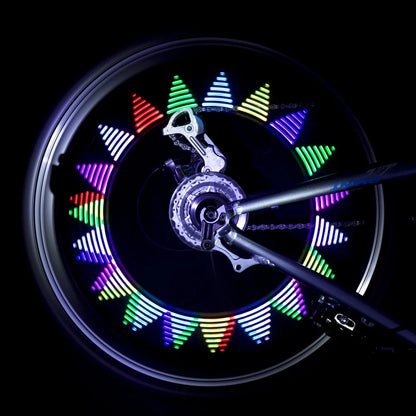Luci per ruote della bici. Ricaricabili tramite USB per alta visibilità. Pedala in sicurezza e con stile.