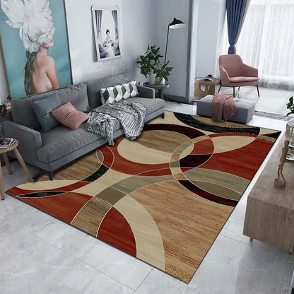 Tappeto decorativo da pavimento con motivo geometrico scuro 5 dimensioni, 17 motivi/immagini.