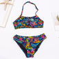 Costume Da Bagno “Bichini” da Bambina. Design Moderno, Colore Fantasia, Comodo, Traspirante.