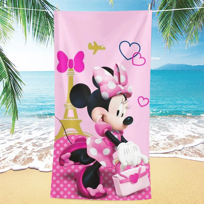 Asciugamano per bambine con immagini cartone animato “Minnie”.  Varie immagini misure a scelta.