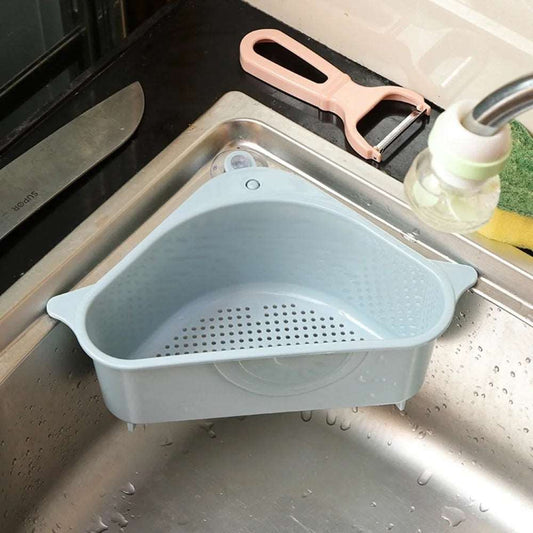 Cestino filtro per lavello da cucina. Filtraggio acqua da residui di cibo.  Scola-acqua appeso con ventosa per lavare le verdure, frutta, cibo in generale.