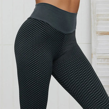 Pantaloni leggins elasticizzati, sportivi/casual a vita alta da donna. Quattro misure e 7 colori disponibili.