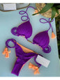 Costume da bagno da donna. Set 2 Pezzi a triangolo, chiusura a lacci regolabile, asciugatura rapida, non si restringe.