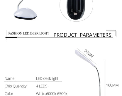 Lampada da tavolo, da scrivania a LED. Lampada da lettura.