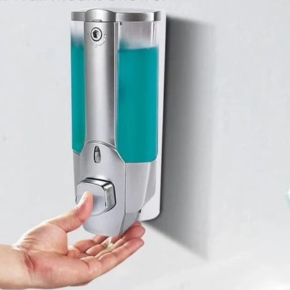 Dispenser per sapone con montaggio a parete per bagno, per doccia, cucina. 350 ml.