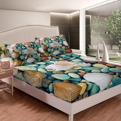 Set lenzuola e federe con angoli in morbida flanella, stampa 3D vari colori e motivi.