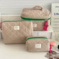 🧳 Beauty-Case Organizer da Viaggio – 3 Misure in Cotone e Nylon | Eleganza, Praticità e Capacità.