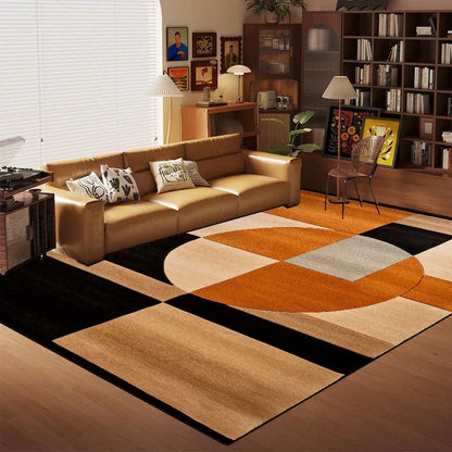 Tappeto decorativo in flanella da pavimento con motivo geometrico vivace, 8 dimensioni, 10 motivi/immagini.