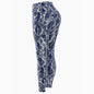 Pantaloni leggins elasticizzati, casual a vita alta da donna, stampa fantasia.