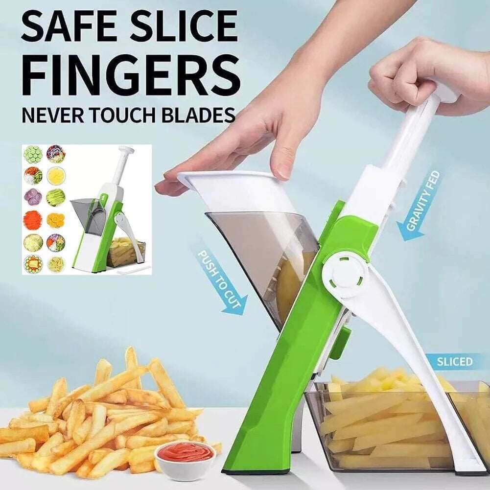 Affettatrice di patate, Trituratore di verdure. Taglierina, Tritatutto da cucina.
