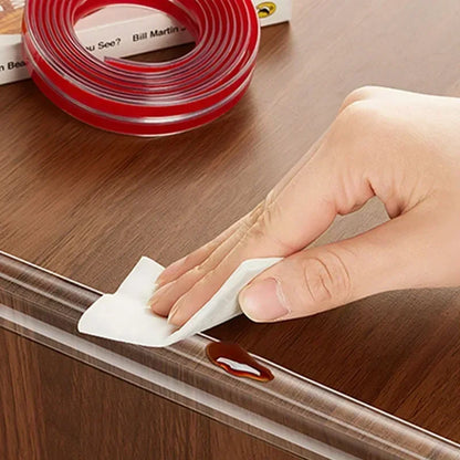 Striscia di protezione para urti per bambini. In PVC con nastro biadesivo. Extra spessa, trasparente copri angoli e spigoli mobili.