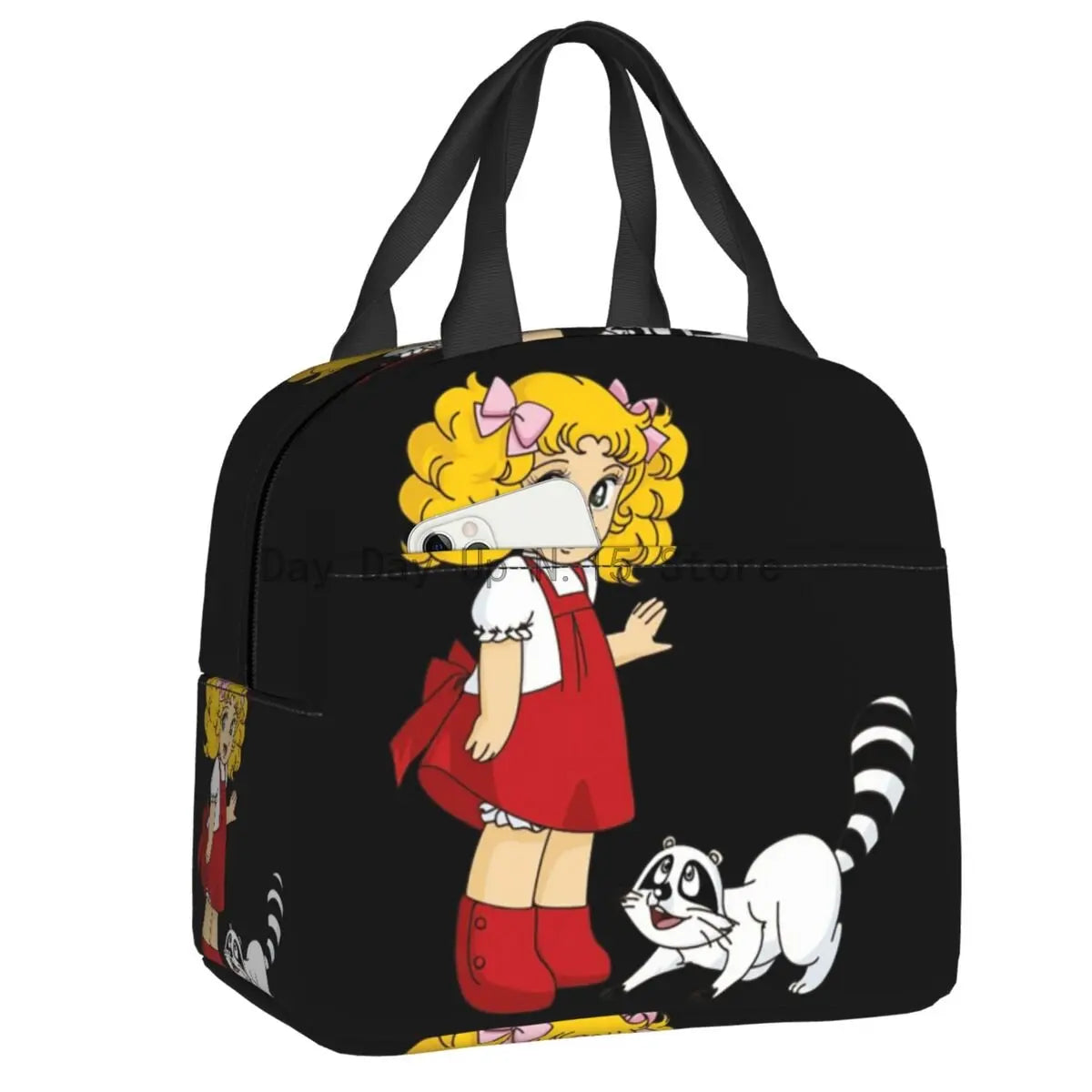Borsa termica isolante porta vivande per bambini con immagini “Candy Candy”. Figure e colori a scelta.