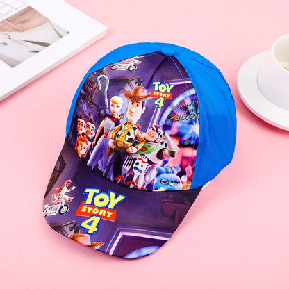 Cappello primavera/estate per bambino/a con immagini a scelta cartoni animati. Protezione a 360° in cotone traspirante.