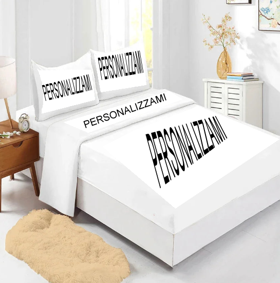Set biancheria da letto personalizzabile. Stampa 3D a scelta, con 2 lenzuoli e 2 federe......