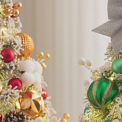 Mini albero di Natale da 45 cm. Con decorazioni e illuminazione LED.