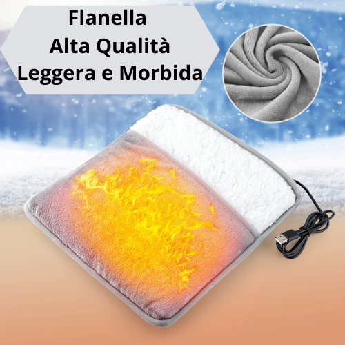 Winter Electric Foot Heating Pad USB Charging Soft Plush Washable Foot Warmer Heater Improve Sleeping Household Foot Warming Mat