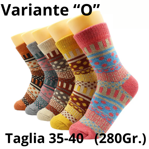5 Pairs Winter Warmer Women Thicken Thermal Wool Cashmere Snow Socks Fashion Casual Euramerican National Wool Socks for Women