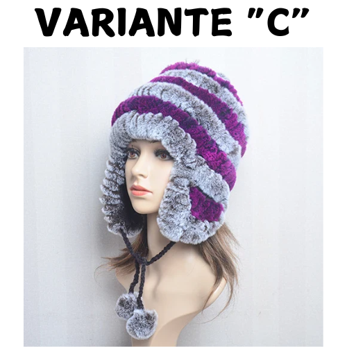 Winter Fur Caps Hats Beanies For Women Sew Stripes Real Rex Rabbit Fur Hat Cap Female Soft Warm Natural Fur Beanies Ladies