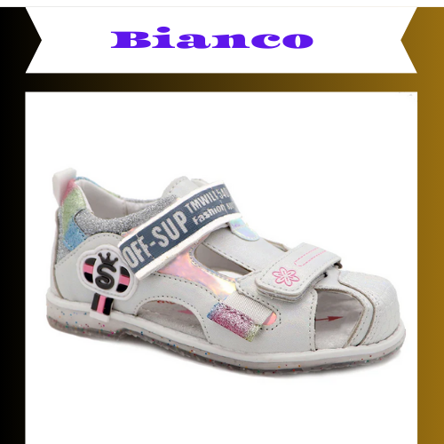 Cute eagle Girls sandals Summer Brand Closed toe with Arch Support Hook-and-Loop Children Shoes Sandals for Girls EU Size 26-31