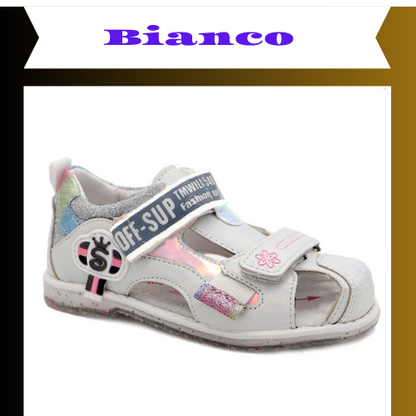 Cute eagle Girls sandals Summer Brand Closed toe with Arch Support Hook-and-Loop Children Shoes Sandals for Girls EU Size 26-31