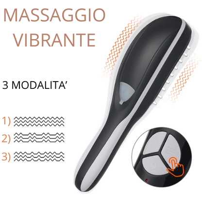 Electric Spray Massage Comb With Hair Growth Oil Blue Red Light Therapy Vibration Nourish Scalp Brush Head Massager Applicator