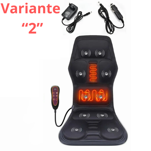 Electric Heating Back Waist Massager for Car Chair Office Lumbar Neck Infrare Heated Vibration Cushion Shoulder Back Massage Mat