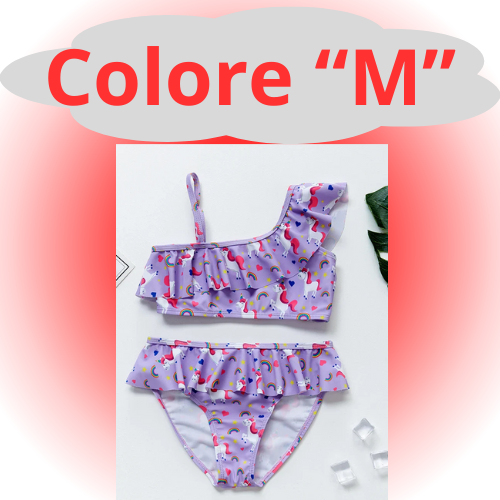 Girls Swimsuit Two Piece Hot Stamping Children's Swimwear Girls Beachwear