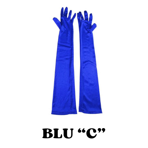 2024 Women's Evening Party Formal Gloves Solid Color Satin Long Finger Mittens forEvents Activities Red White Rose Color