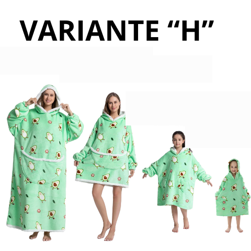 Oversized Wearale Blanket Hoodie Flannel Sherpa Fleece Warm Soft Winter Hoodie Sweatshirt for Kids Adults Snuggle Pullover