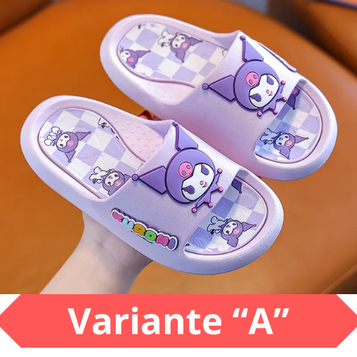 Sanrio Authorization Kuromi Children's Slides Summer Girls Indoor Non-slip Melody Baby Home Boys' Slippers Cute Outdoor Sandals