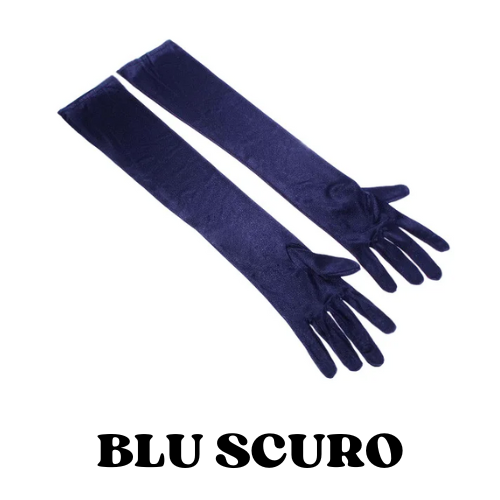 2024 Women's Evening Party Formal Gloves Solid Color Satin Long Finger Mittens forEvents Activities Red White Rose Color