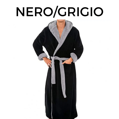 Plush Bathrobe Luxurious Men's Hooded Bathrobe with Adjustable Belt Ultra Soft Absorbent Male Robe with Pockets for Ultimate